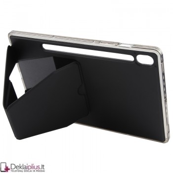 Dirbtinės odos nugarėlė su sulankstomu magnetiniu laikikliu - juodas (Samsung Tab S9 (SM-X710-SM-X716/Tab S9 Fe (X510-X516B/Tab S10 Fe/Tab S10 Lite) Dirbtinės odos nugarėlė su sulankstomu magnetiniu laikikliu - juodas (Samsung Tab S9 (SM-X710-SM-X716/Tab S9 Fe (X510-X516B/Tab S10 Fe/Tab S10 Lite)